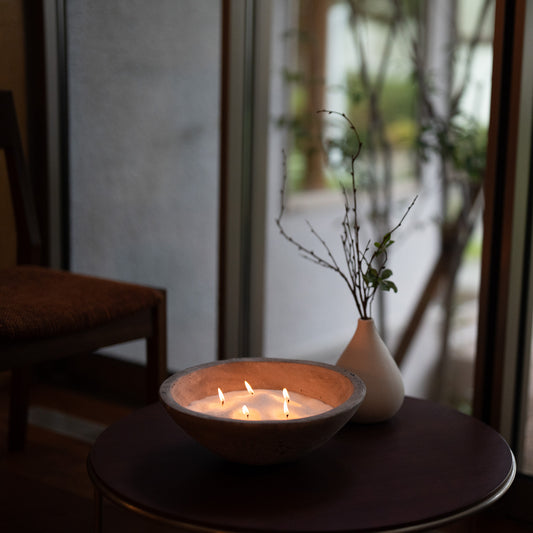 Pearl White × 選べるカラー|LUEUR 2色セットキャンドル