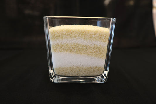 【クリスマス限定】2色セット パールホワイト×ヌード (150g×2色)+容器(8×8×8cm四角)